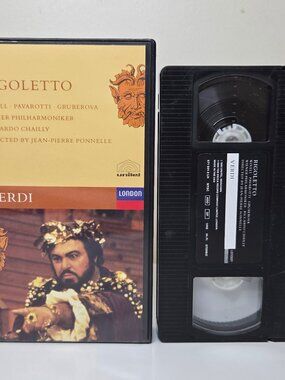Rigoletto Verdi VHS 1982 Opera Wixell Pavarotti Gruberova Wiener Philharmoniker